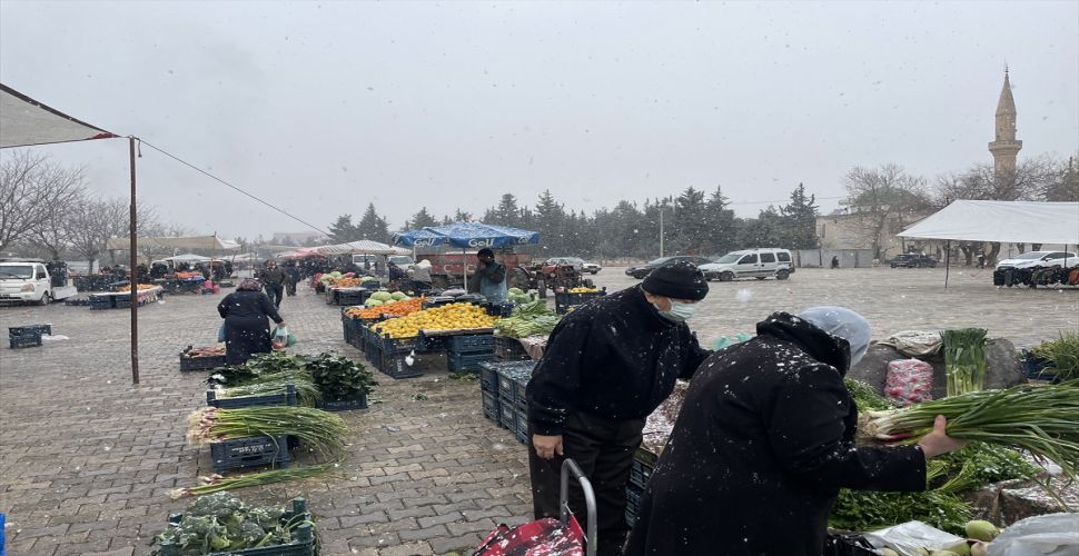 Şanlıurfa'da Kar Yağışı Etkili Olmaya Başladı
