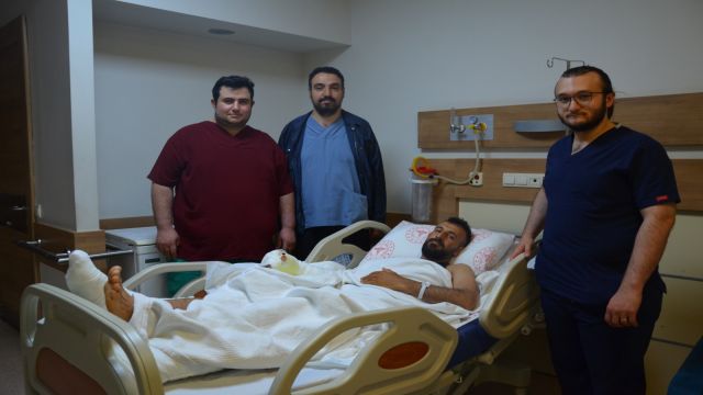 Urfa'da Operasyon: Ayak parmağı eline dikildi