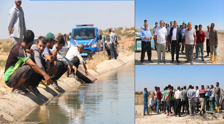Urfa’da Çiftçiler Ayaklandı: Sulama Kanalının Suyunu Kapattılar